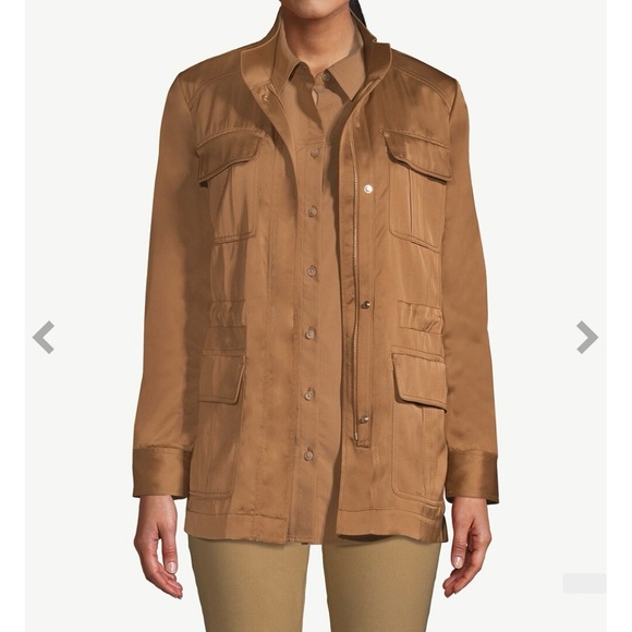 Chicos Silk Jacket With Belt - Picture 7 of 15